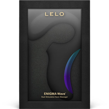 Vibromasseur rabbit sonique Lelo Enigma Wave coloris noir, en silicone et étanche