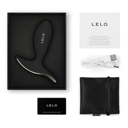 Plug anal vibrant LELO Surfer 2 avec câble USB, pochette et accessoires