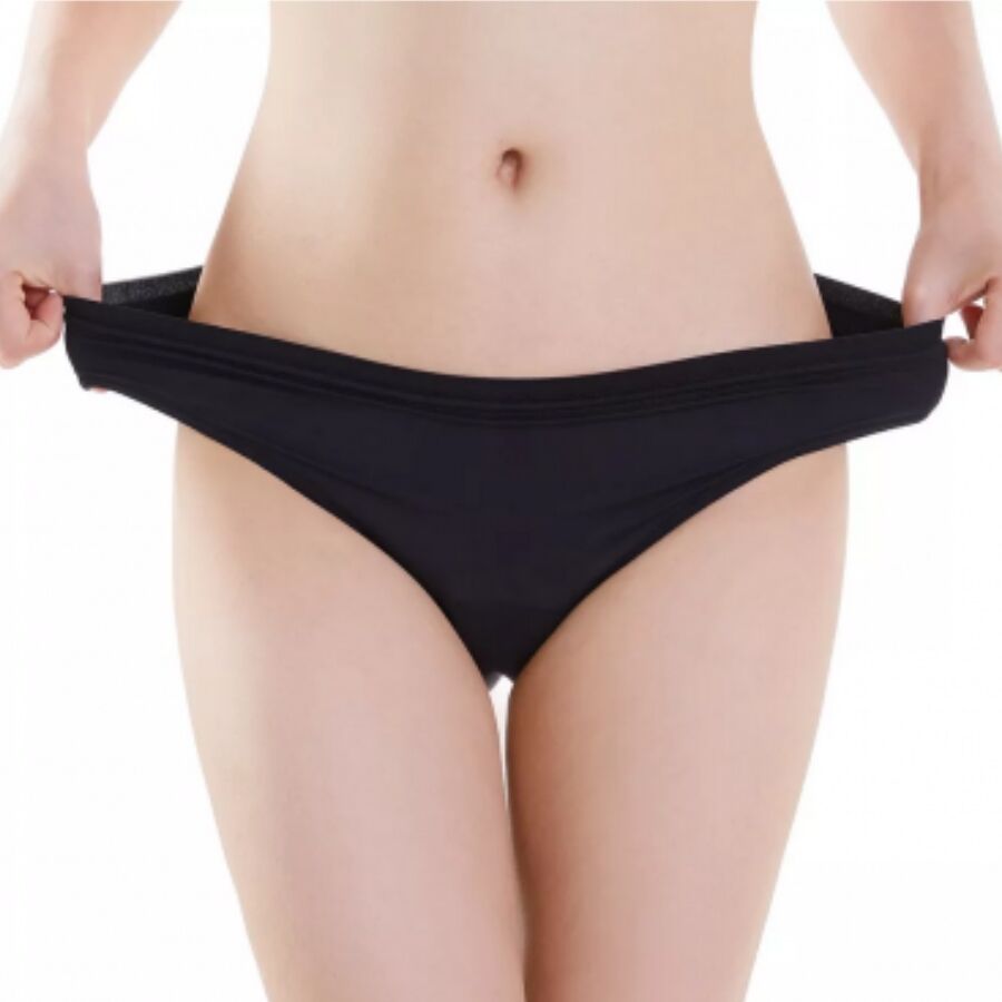 Culotte menstruelle réutilisable – vue de profil coupe anatomique et finition soignée
