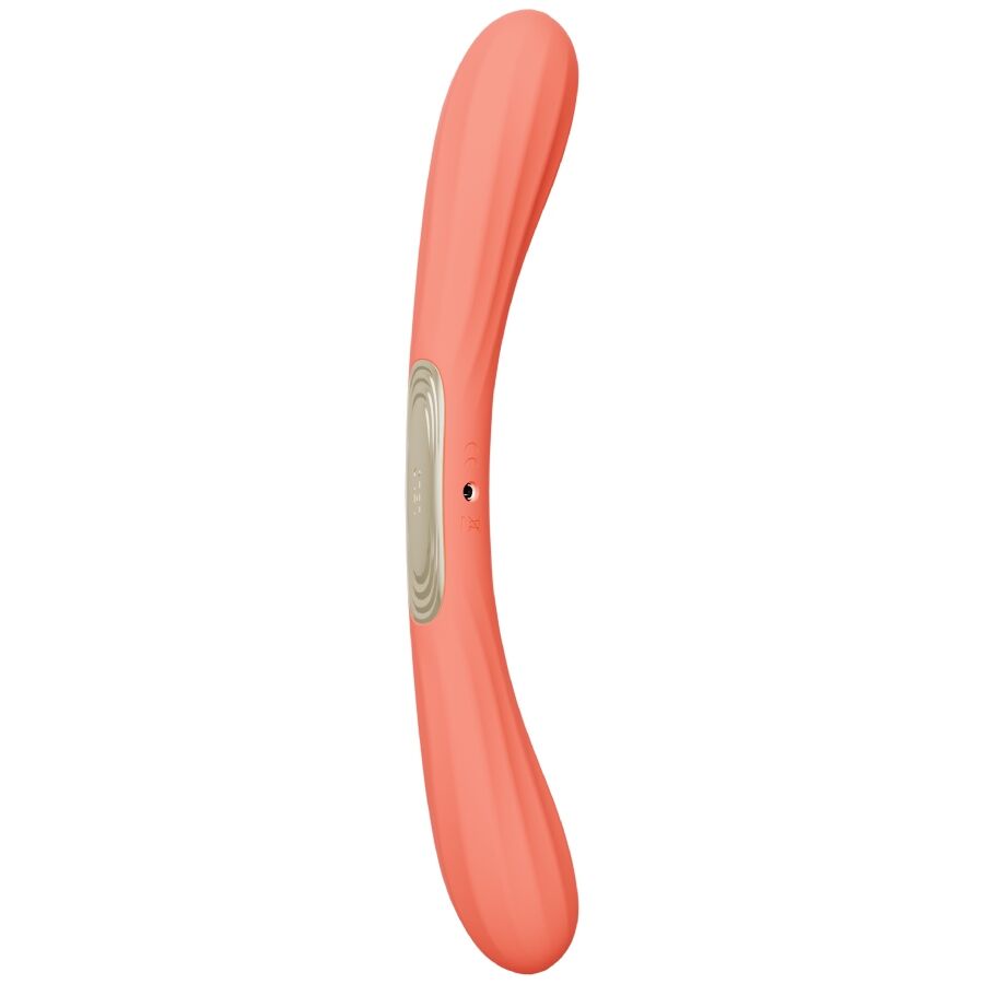 vibromasseur double silicone médical sextoy corail couple sûr et hygiénique