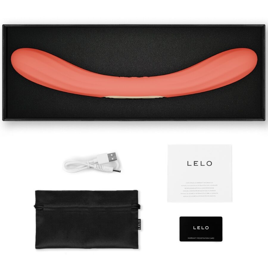 coffret vibromasseur couple LELO Boomerang corail silicone body-safe accessoires inclus 