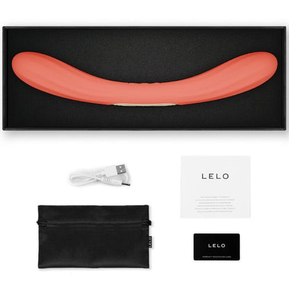 coffret vibromasseur couple LELO Boomerang corail silicone body-safe accessoires inclus 