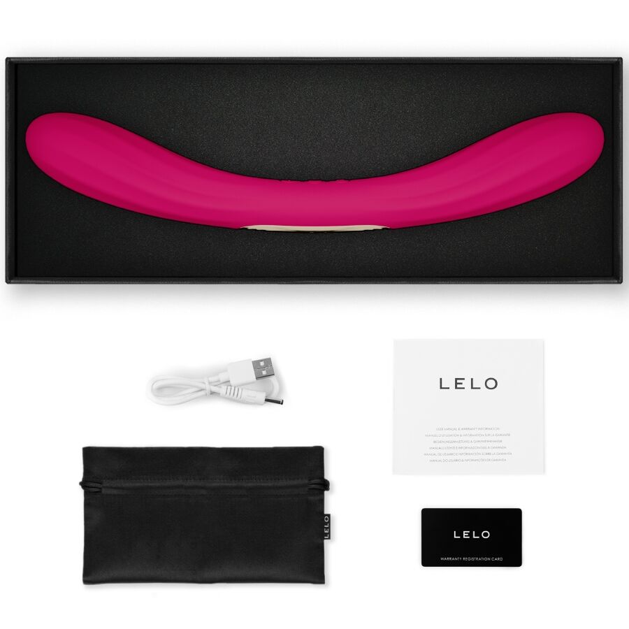 coffret vibromasseur couple LELO Boomerang cerise silicone body-safe accessoires inclus 