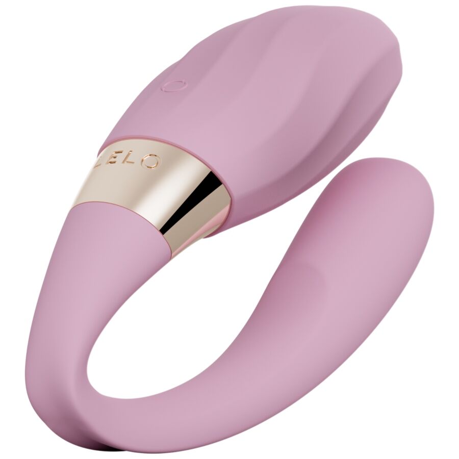 vibromasseur couple LELO TIANI Twist en silicone rose design ergonomique double stimulation