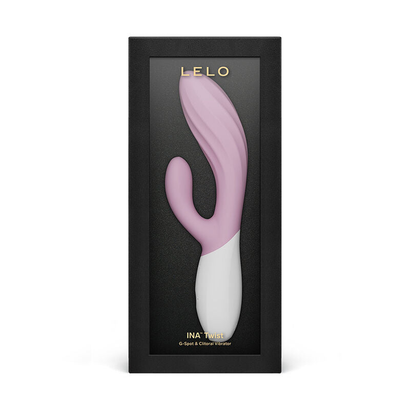 Vibromasseur rabbit rose LELO Ina Wave présenté dans son coffret noir