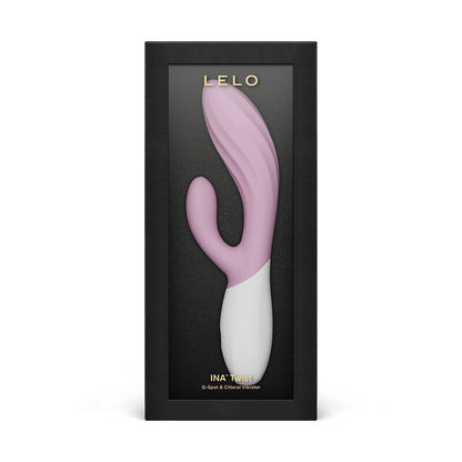 Vibromasseur rabbit rose LELO Ina Wave présenté dans son coffret noir