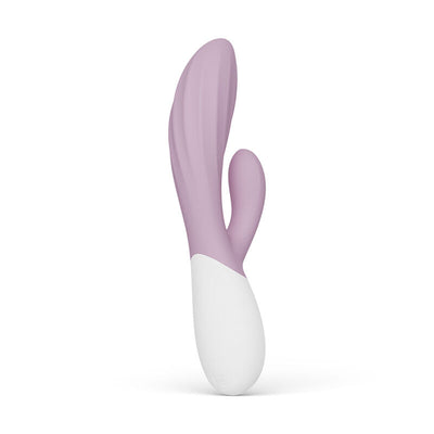 Vibromasseur rabbit rose LELO Ina Wave vu de face