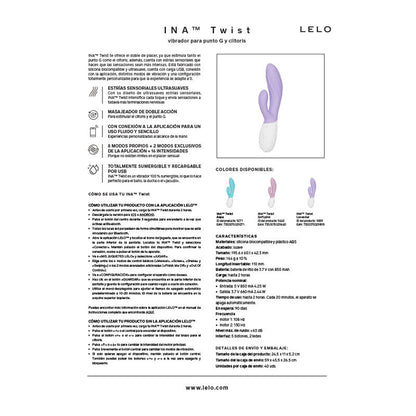Notice d'utilisation du vibromasseur rabbit LELO Ina Wave