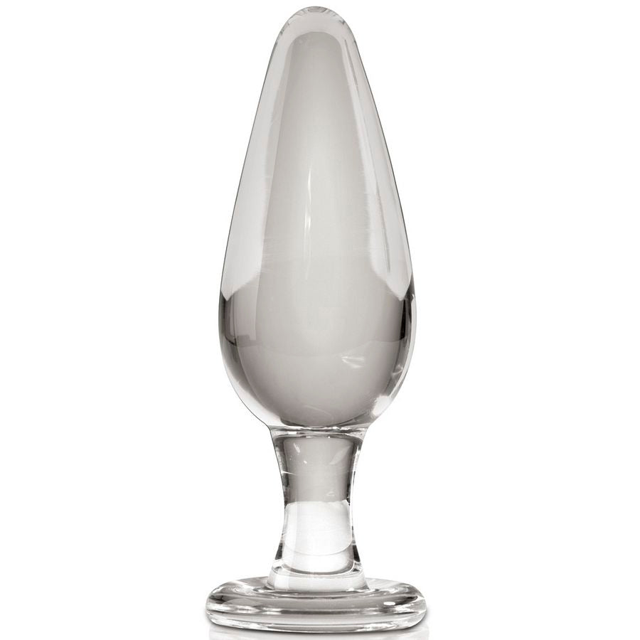 Masseur en verre ICICLES No 26, gode en verre borosilicate body-safe