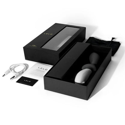 Coffret LELO stimulateur prostatique noir et blanc avec packaging luxe, câble de recharge et accessoires inclus 