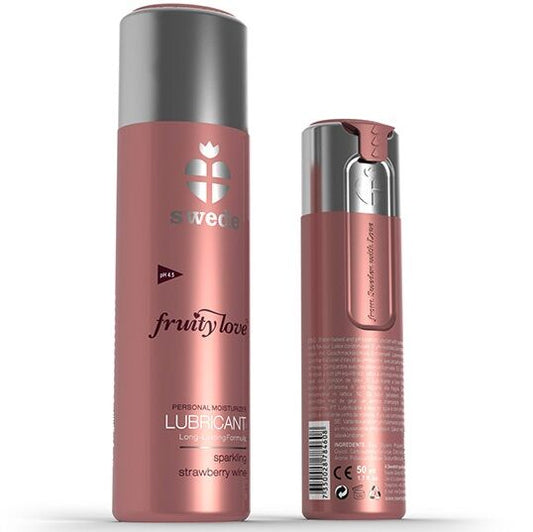 Lubrifiant intime naturel - vin mousseux fraise - 100 ml - Naturel Ethique