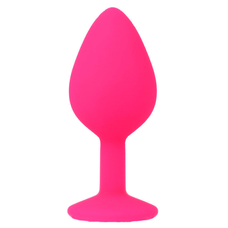 Plug anal silicone rose