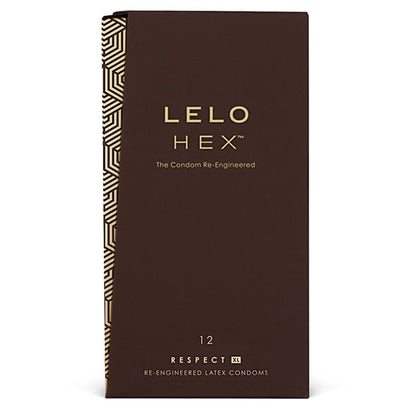 Boîte LELO HEX XL de 12 préservatifs en latex naturel