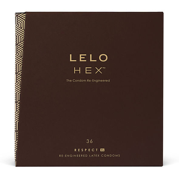 Préservatif LELO HEX XL, largeur nominale 58 mm en latex naturel