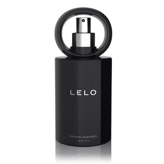 Flacon pompe de lubrifiant intime LELO noir avec capuchon circulaire ouvert