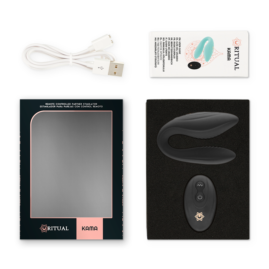 Vibromasseur couple noir