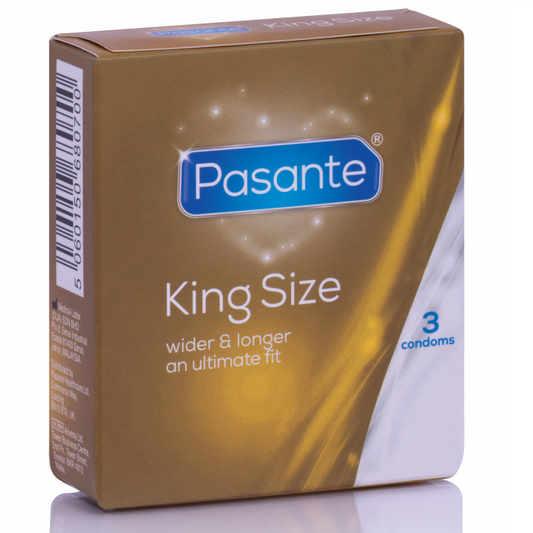 PASANTE - PRÉSERVATIFS KING SIZE 3 UNITÉS - Naturel Ethique