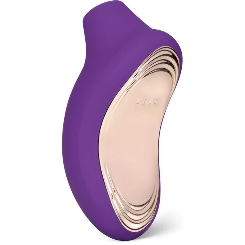lelo sona cruise 2 violet vue de profil avec mise en valeur de l'arrière doré du sextoy 
