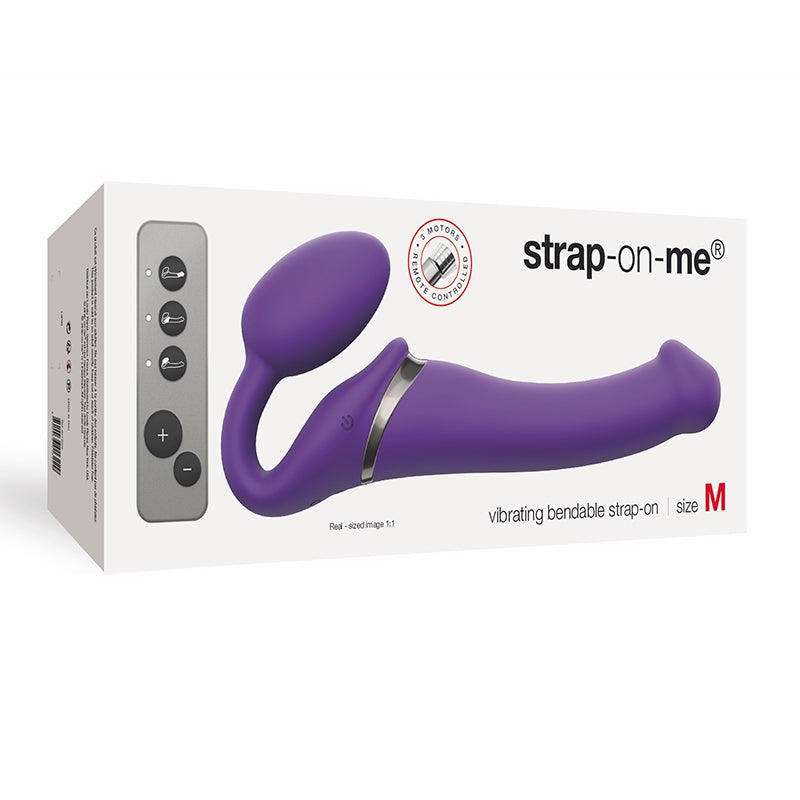 Gode Strap On Me vibrant, détail du bulbe interne