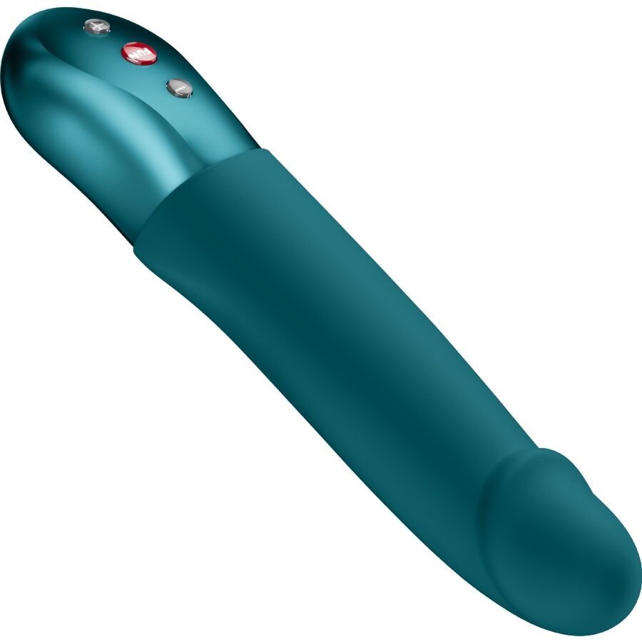 Vue tete en bas du stimulateur point G Fun Factory Stronic Real vert