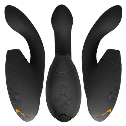 Vibromasseur rabbit Womanizer Duo 2 noir stimulation clitoridienne air pulsé et point G