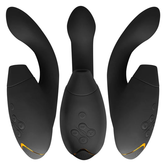 Vibromasseur rabbit Womanizer Duo 2 noir stimulation clitoridienne air pulsé et point G
